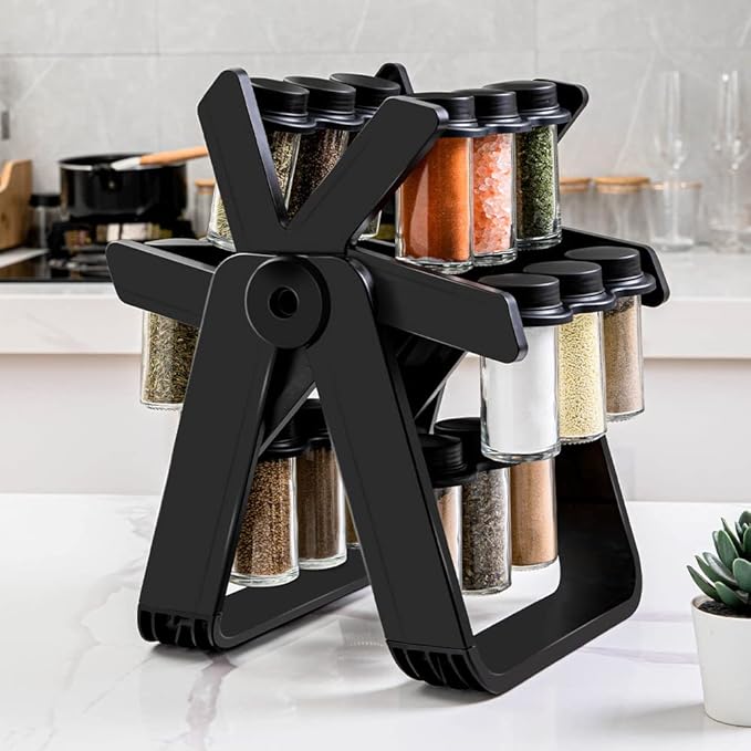 18 Jar Rotating Spice Jar – طقم بهارات دوار 18 برطمان