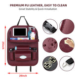 CAR SEATBACK ORGANIZER WITH FOLDABLE TABLE TRAY