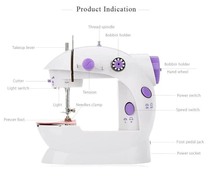 Portable Multi-functional Semi-automatic Small Sewing Machine